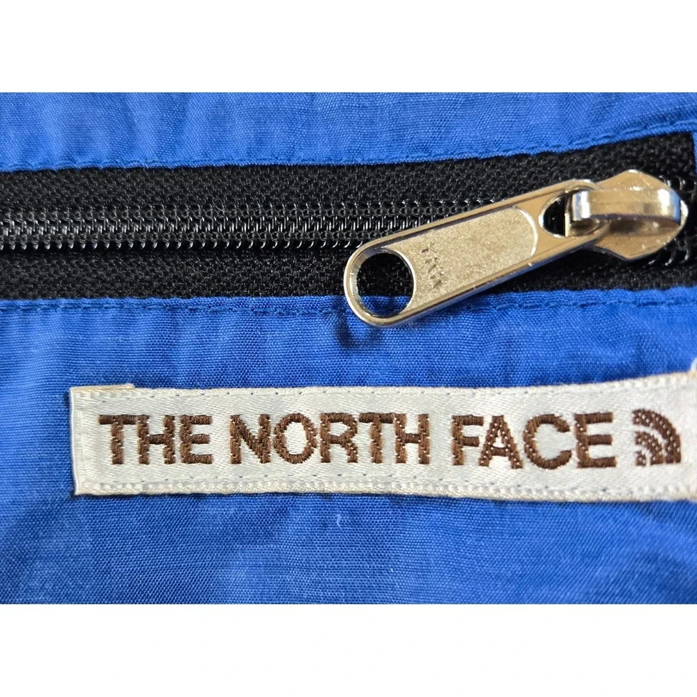 North Face Vintage Mens Puffer Vest Brown Lable 80's Made in USA Blue